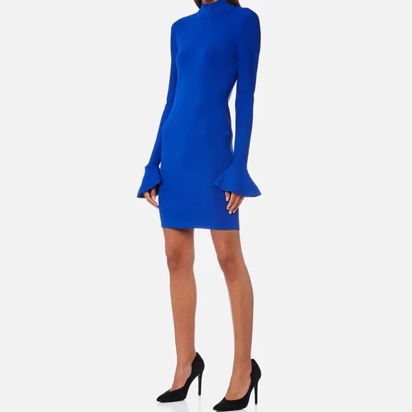 NWOT, MICHAEL Michael Kors Mockneck Bell-Sleeve Dress - Picture 3 of 10